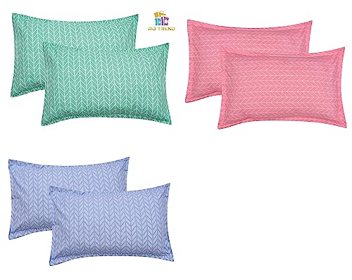 Image of RD TREND Presents 200TC Super Soft Glace Cotton Printed Pillow Covers (18 inches by 28 inches) (Desgin-2, 6)