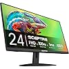 Sceptre Nuevo monitor para juegos de 24 pulgadas 100Hz 1ms DisplayPort HDMI x2 100% sRGB AMD FreeSync Altavoces integrados, máquina sin marco para el cuidado de los ojos, negro 2024 (E248W-FW100T)