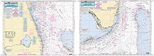 Offshore Cape Canaveral to Key West, FL - Laminated Nautical Navigation & Fishing Chart by Captain Segull's Nautical Sportfishing Charts | Chart # CCKW32