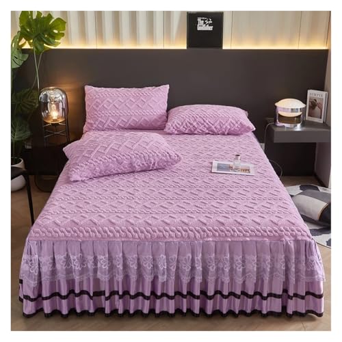 Falda de cama de encaje para un dormitorio cálido y acogedor en invierno 2