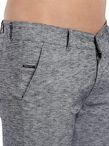 Image of Majestic Man Men's Slim Fit Mid Rise Casual Comfortable Trousers