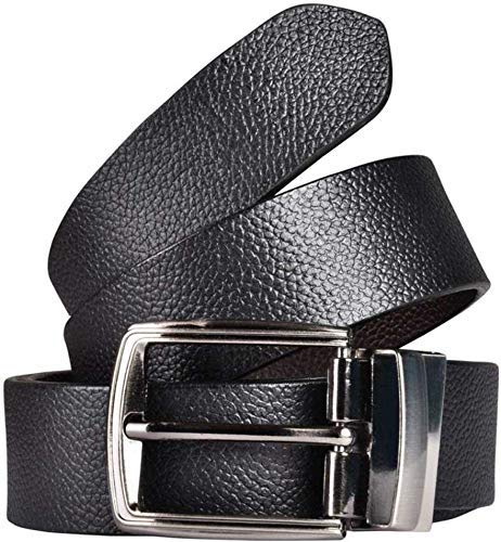 LOODLOO Men's Genuine Leather Reversible Belt, (1 Year Guarantee) - belts for men - belts for men casual stylish leather- formal branded belts for men