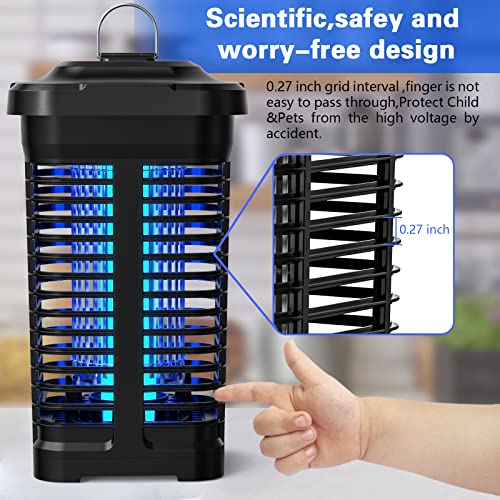 Image of Topwowe Bug Zapper, 4300V 20W AoliGer Electric Outdoor Indoor Mosquito Killer Mosquito Trap Fly Zapper Insect Killer with Light Sensor, 2300 Sq.Ft Coverage