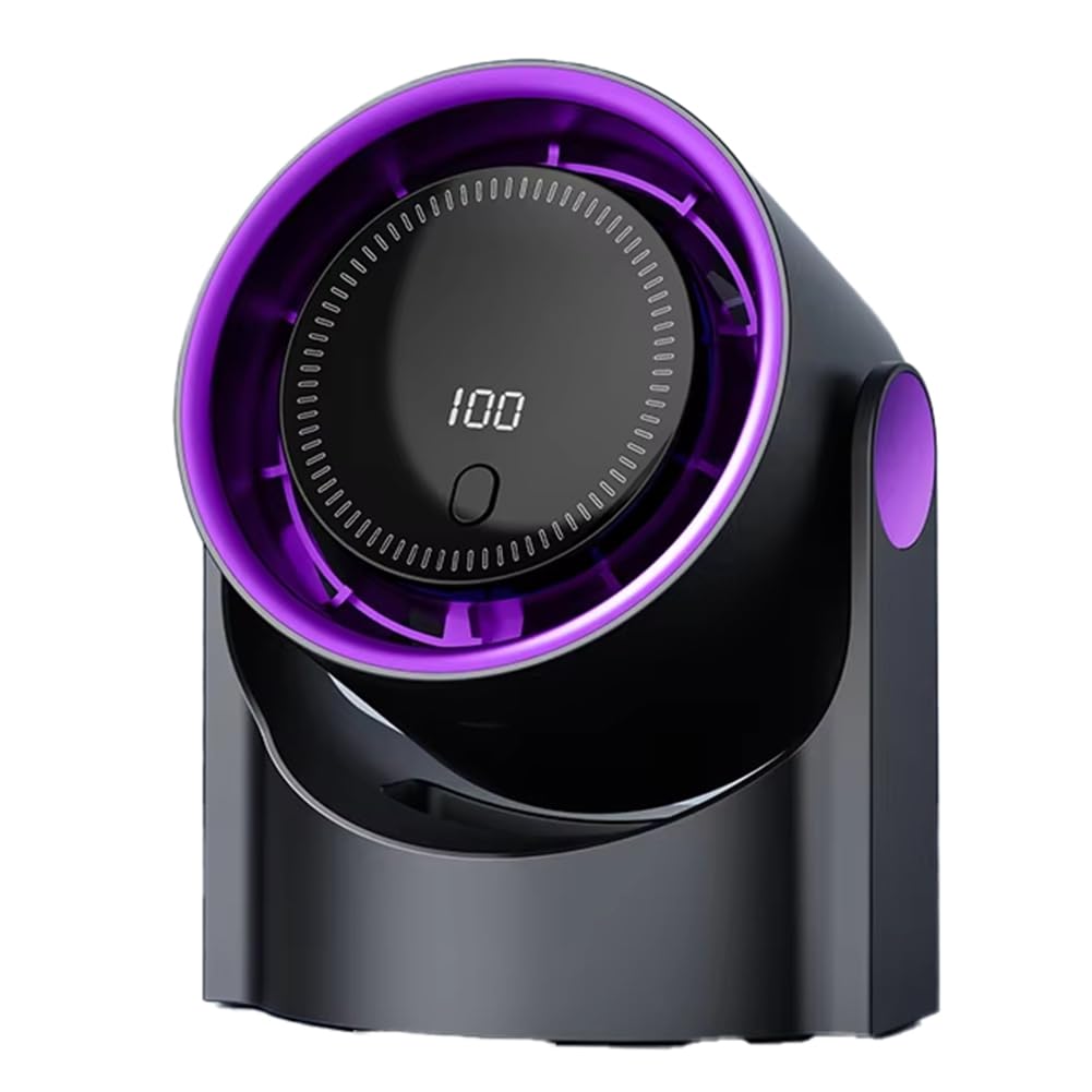 Vjsujehgy Desktop Circulating Fan USB Rechargeable Circulating Cooling Fan Electric High-Speed Fan Grey
