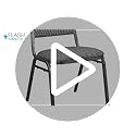 Flash Furniture Advantage Charcoal Gray Fabric-Padded Banquet Stackable Chairs - Image 3