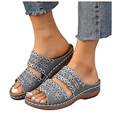 Material: Frauensandalen aus synthetischem Leder, synthetisches Leder mit Futterstoff an, fühlt sich weich an