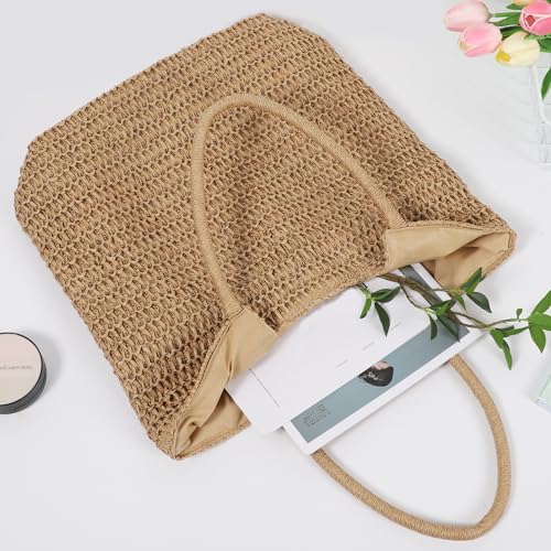 Bolso tejido playa para mujer estilo boho miniatura 3