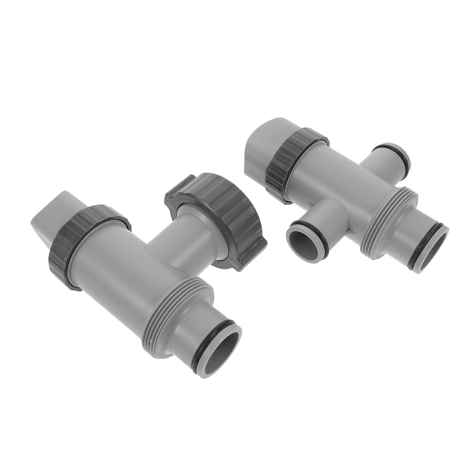 Toyvian Válvula de Émbolo para Piscina Accesorio para Filtro y Bomba Válvula de Manguera Doble para Control Flujo y Mantenimiento Fácil Conexión Segura para Mangueras Flexibles