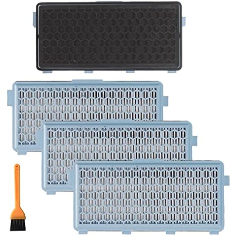 Nordun HEPA Filters Compatible with Miele SF-HA 50 Vacuum Cleaner with Activated Carbon Against Odours, Motor Filter for S8000 S6000 S5000 S4000 Series Complete C2 C3 C1 C2 S8340 S6240 S5211 Cover