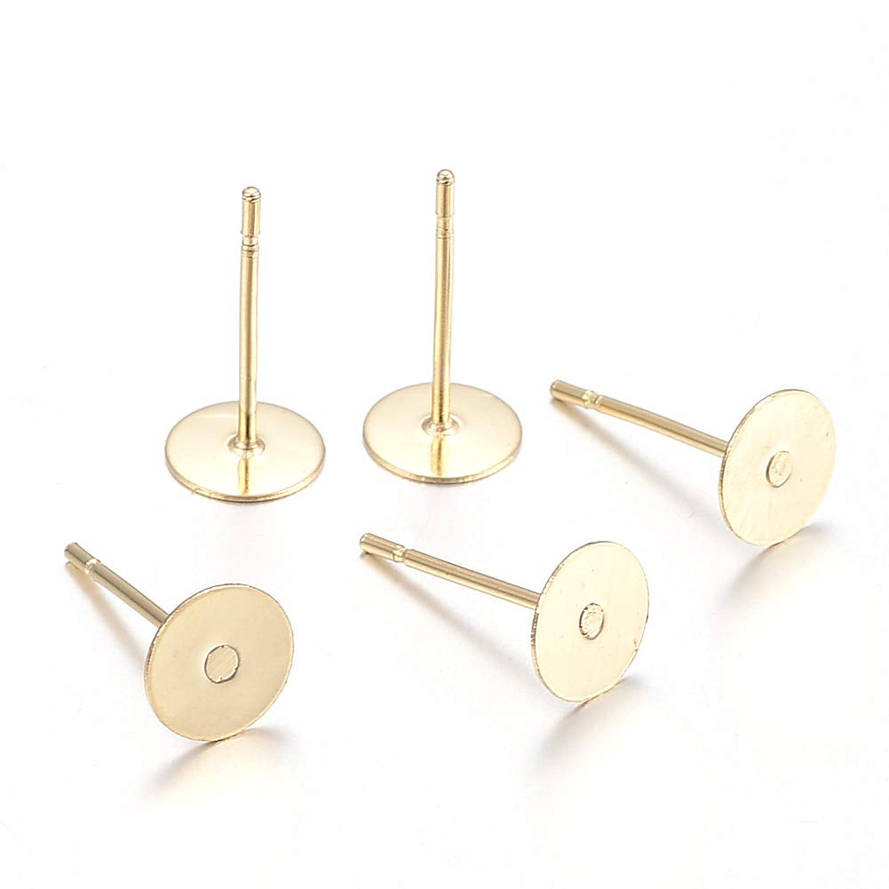 316L Stahl Ohr Stecker Ohr Stöpsel Flache Polster Ohrring