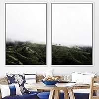 2 Piece Framed Canvas Wall Art Greenlands Canvas Prints Home Artwork Decoration for Living Room,Bedroom - 16