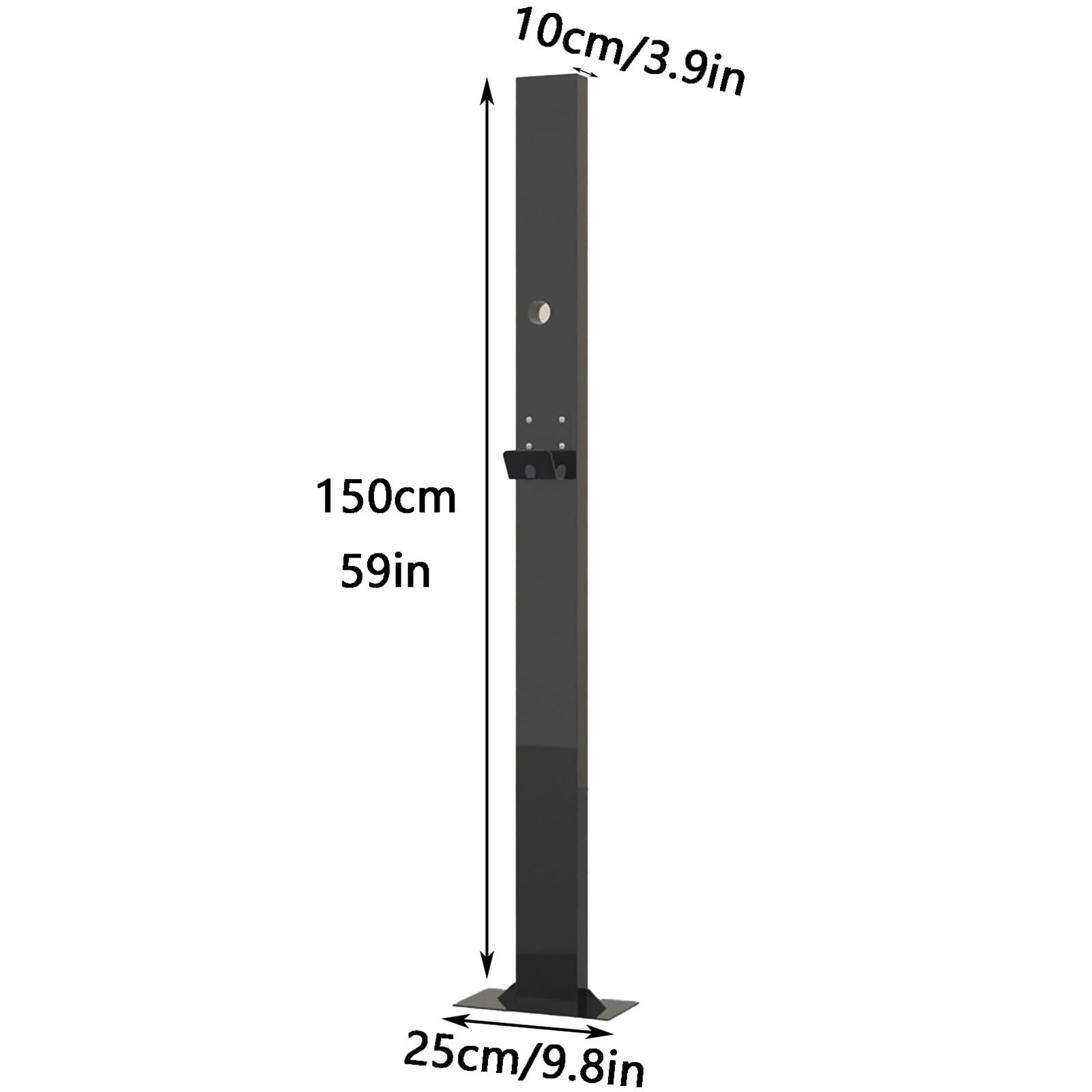 Pedestal Single per Wallbox di Ricarica EV, Supporto Universale per Wallbox e Palo di Montaggio con Gancio, Impermeabile e Resistente, Resiste Facilmente Alle Intemperie, Sicuro