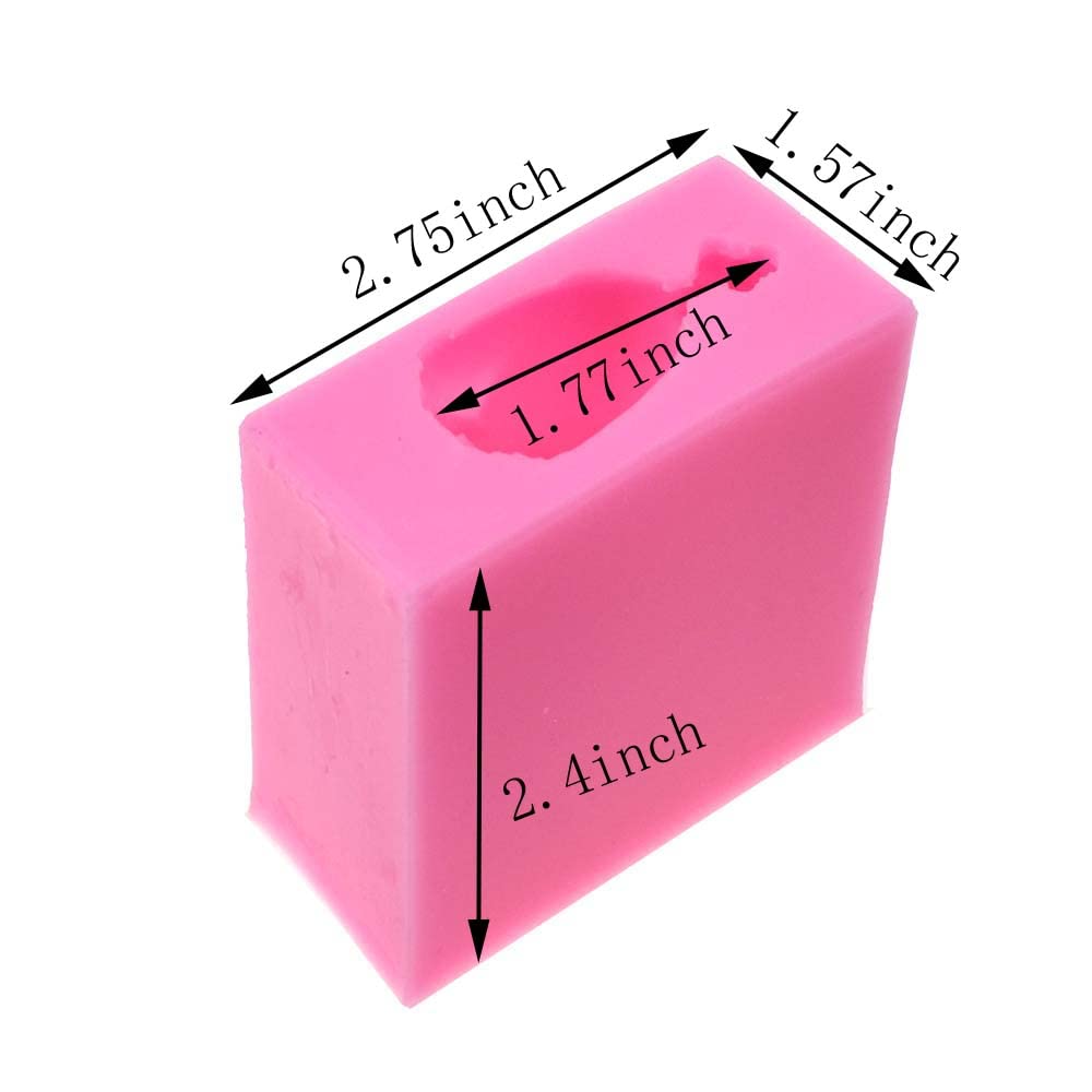 3D Unicorn Candle Mold Small Unicorn with Horn Silicone Craft Mould for Fondant Mold