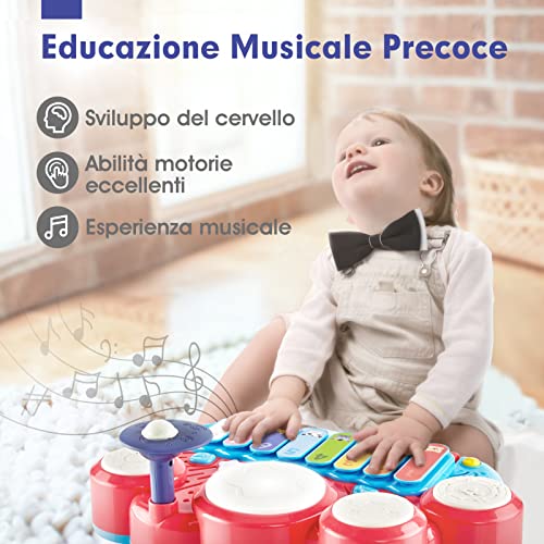 hahaland-5-in-1-Pianoforte-per-Bambino-1-Anno-Tastiera-Pianoforte-e-Tamburo-Xilofono-Strumenti-Musicali-Giochi-per-Bambini-1-2-3-Anni-Regalo-Regali