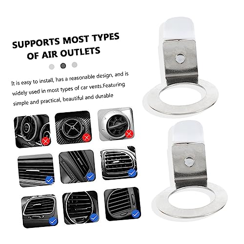 Image of Gatuida 72 Pcs Perfume Clip Shopping Trolley on Wheels Car Fresheners Vent Clips Diffusers for Essential Oils Car Aroma Clip Car Essential Oil Diffuser Refresher Iron Air White, Whitex3pcs