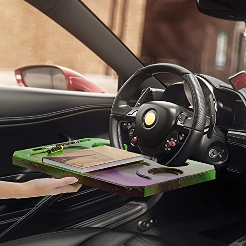 Fogun Car Tray Mold,Car Steering Wheel Desk Table Resin Silicone Mold Diy Laptop Stand Table Holder Mold Silicone Car Desk Mold For Travel #TOP1