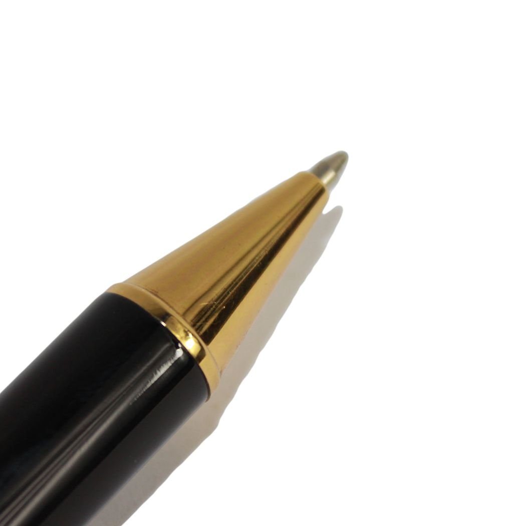 Penna A Sfera Jinhao Più Nobile Scacchiera - Nera E Dorata Con Clip In Acciaio - 2