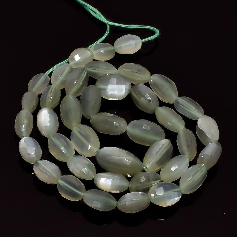 Pierre de lune grise naturelle facettée 13x18mm pour réparer et sublimer vos colliers