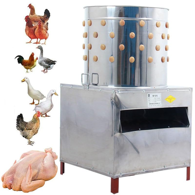 Machine à plumer Le Poulet 1500 W 20 po 275 TR/Min, plumeuse de Plumes de Poulet, Machine à plumer la volaille, plumeuse Automatique de Poulet - Idéal pour la volaille, Le Poule