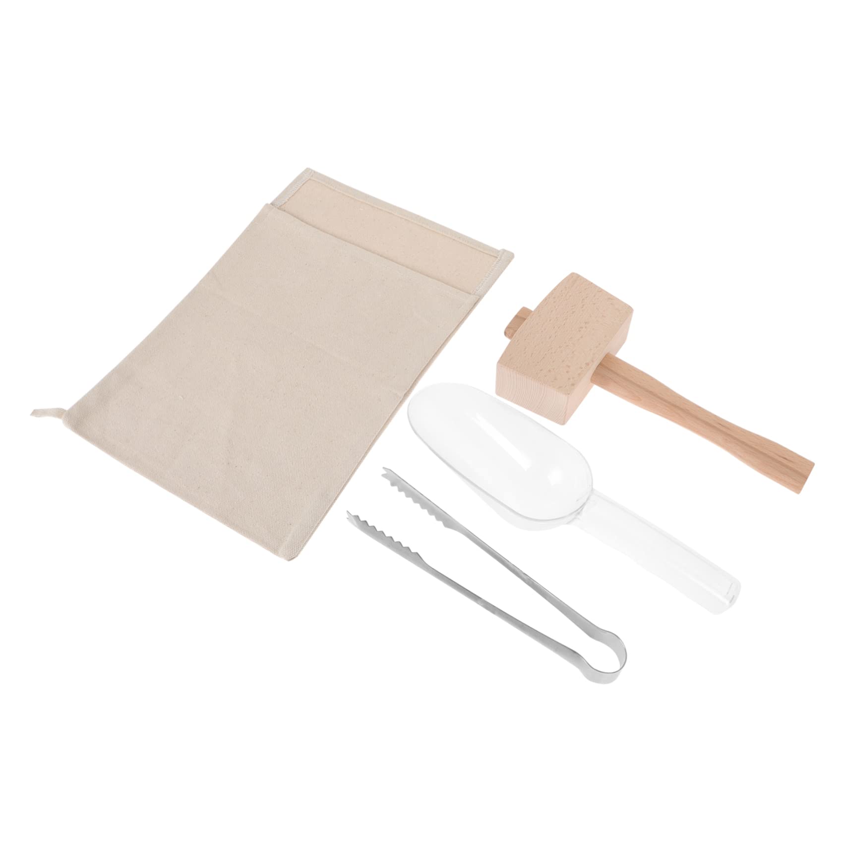 Mazo Plegable para Picar Hielo Juego de Bolsa de Hielo de Tela Resistente y Herramienta Duradera para Bar y Cocina en Restaurantes y Hogares