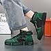 SPWAGYM Men's Fashion Sneakers High Top Skate Shoes Stylish Street Sneakers Casual Sports Walking Shoes Green Size 9