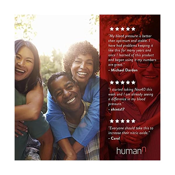 HumanN Neo40 Daily Heart & Blood Circulation Supplements to Boost Nitric Oxide - Supports Blood Pressure - from maker of SuperBeets -Includes 30 Dissolvable Tablets - Tasty Fruity Flavor