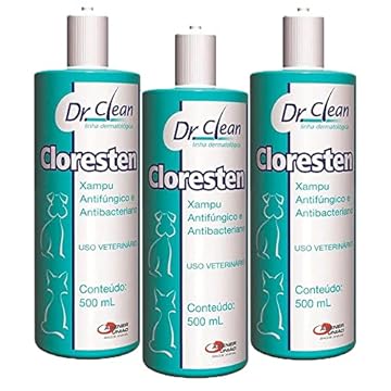 Combo 3 Cloresten Shampoo Agener União - 500ml