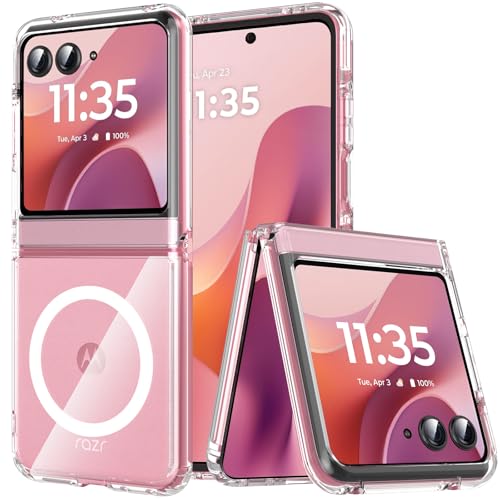 Cum2giff magnétique Coque Motorola Razr 70/60, Compatible avec MagSafe, Protection Militaire Coque Razr 70, Anti-Rayures, légère et Ultra-Fine, Étui Moto...