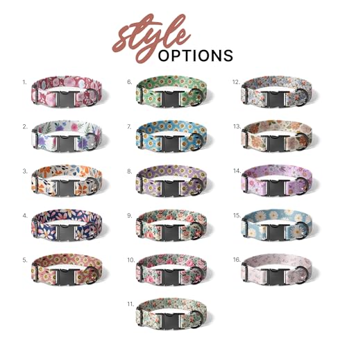 Generic Personalized Floral Dog Collar For Small thumb #1