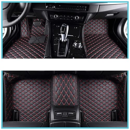 Alfombrillas de coche premium de piel sintética y acabado exclusivo para Volkswagen Golf VII LHD 3