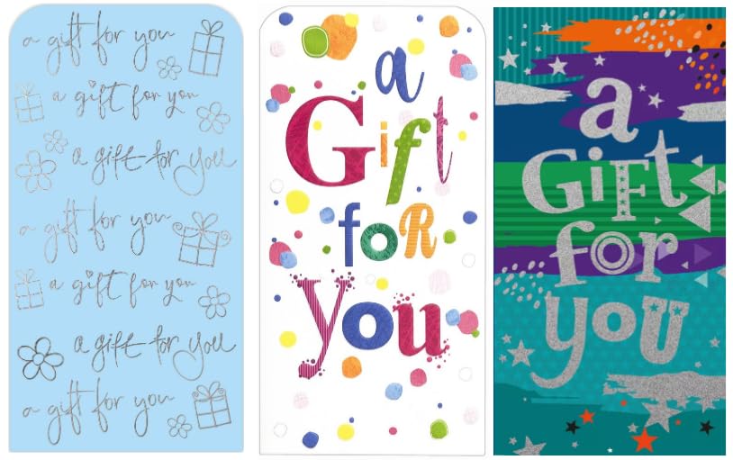 6 Pack Gift Voucher Money Wallets With Envelopes Cash Card Birthdays Gifts Presents 3 Designs