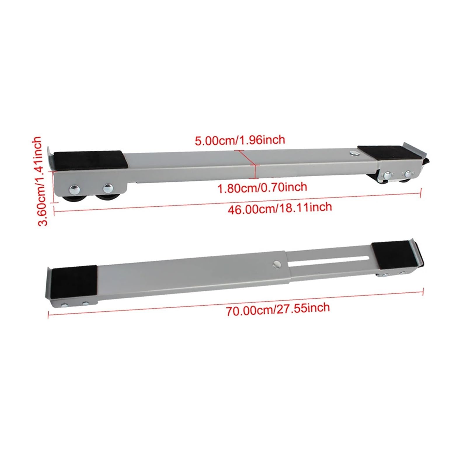 Base per lavatrice Supporto for base for frigorifero a 24 ruote, rack mobili, staffa for rulli, supporto universale for asciugatrice, for lavatrice regolabile(2pcs White)