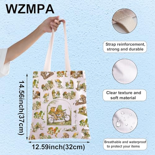 WZMPA Funny Frog Cosmetic Bag Frog Fans Gift Humor Frog Character Makeup Zipper Pouch Bag Frog Merchandise (Frog F TG)2