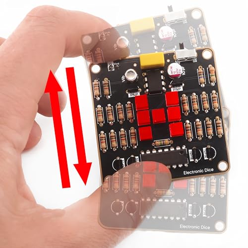 Electronic Dice Soldering Kit DIY LED Random Dice Circuit Kit 555 Timer CD4017, STEM Electronics Project Kit for Beginners Students Adults DIY Learning Kit School Engineering Project - Image 4
