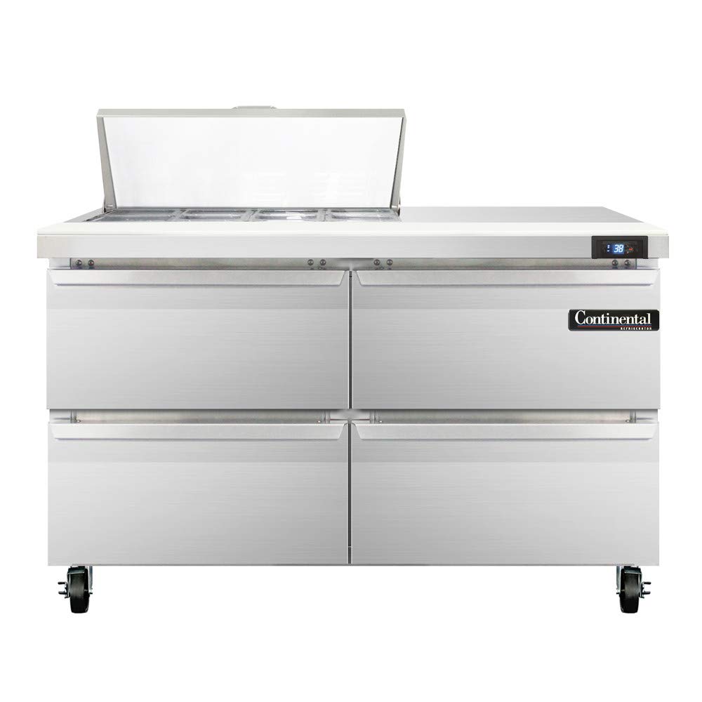 SW48-8C-D Sandwich Unit by Continental Refrigerator – Commercial Grade