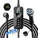 Produktbild AFYEEV Typ 2 Ladekabel, 3.6kw Ladekabel Typ 2, EV Ladegerät mit Schuko Stecker, Einstellbarer Strom 8A/10A/13A/16A, Ladekabel Elektroauto Typ 2 mit Tasche, 5 Meter (IEC 62196-2)