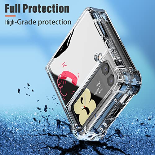 Petonist Retro Case For Samsung Galaxy Z Flip 4 6.7” Skeleton Skull Ghost Horror Movie Design Pattern Phone Cover For Boys Girls Teens Men Cool Funny Unique Soft Tpu Cases For Z Flip 4 Skull #TOP3