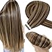Hetto Brown Tape in Hair Extensions Human Hair Real Tape in Extensions #4 Chocolate Brown Highlight with #27 Blonde Tape in Extensions Straight Brown Tape on Extensions 18 Inch 50g