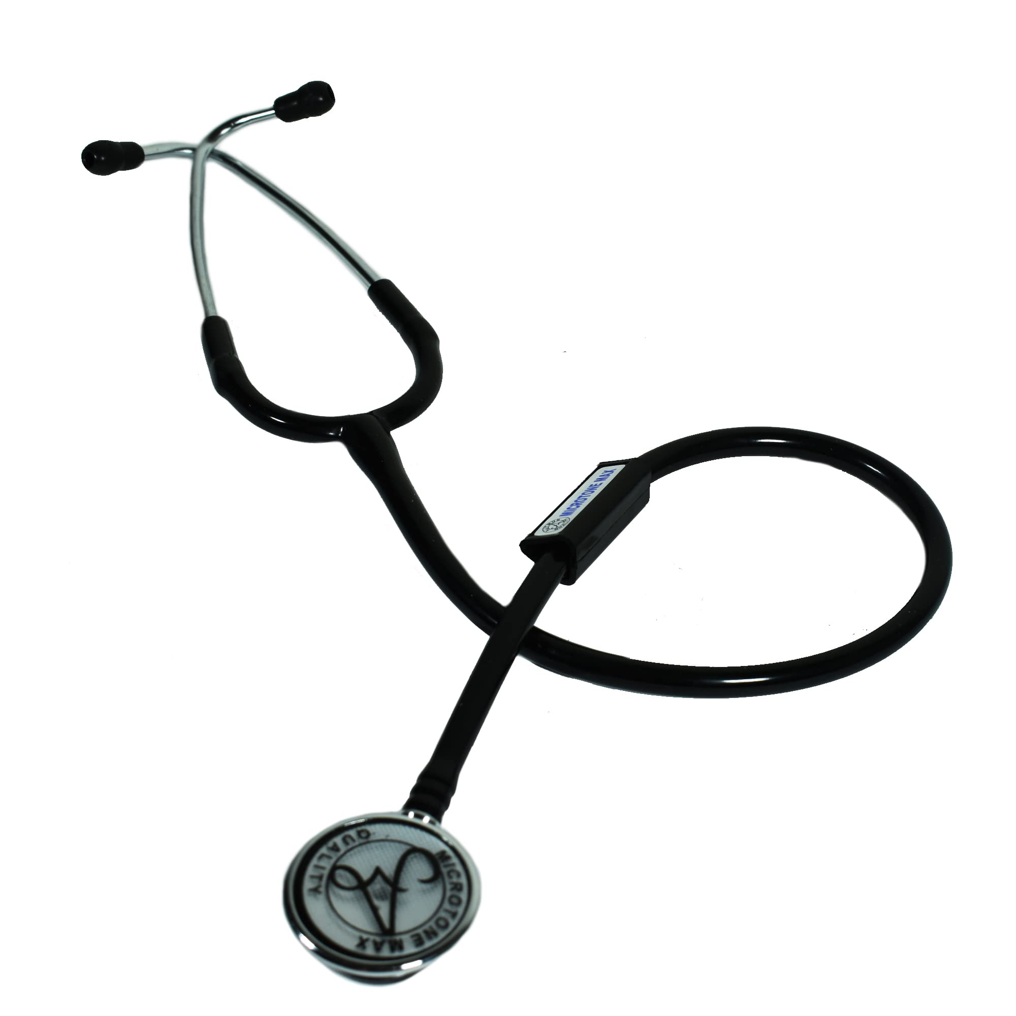 Microtone Max Stethoscope for Doctor, Studen t& Nurse (black edition)