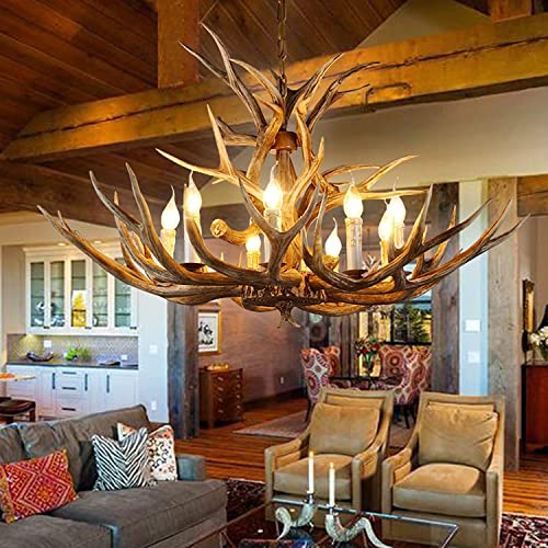 Antler-Chandelier-Resin-Deer-Antler-Chandelier-8-Light-Vintage-Style-Antler-Chandelier-Lighting-26-Inch-Large-Faux-Resin-Deer-Antler-Chandelier-for-Living-Room-Cabin