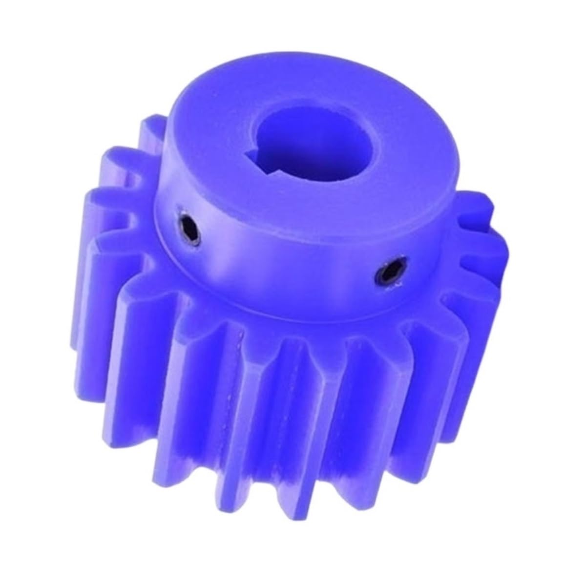 Cylindrical Drive 1pcs 3 Module 20 Teeth Nylon Spur Gear 16mm 18mm 20mm 22mm 25mm 30mm Keyway Hole 20T Straight Teeth Pinion M6 Screw Rack Machinery(16mm bore 5mm Keyway)