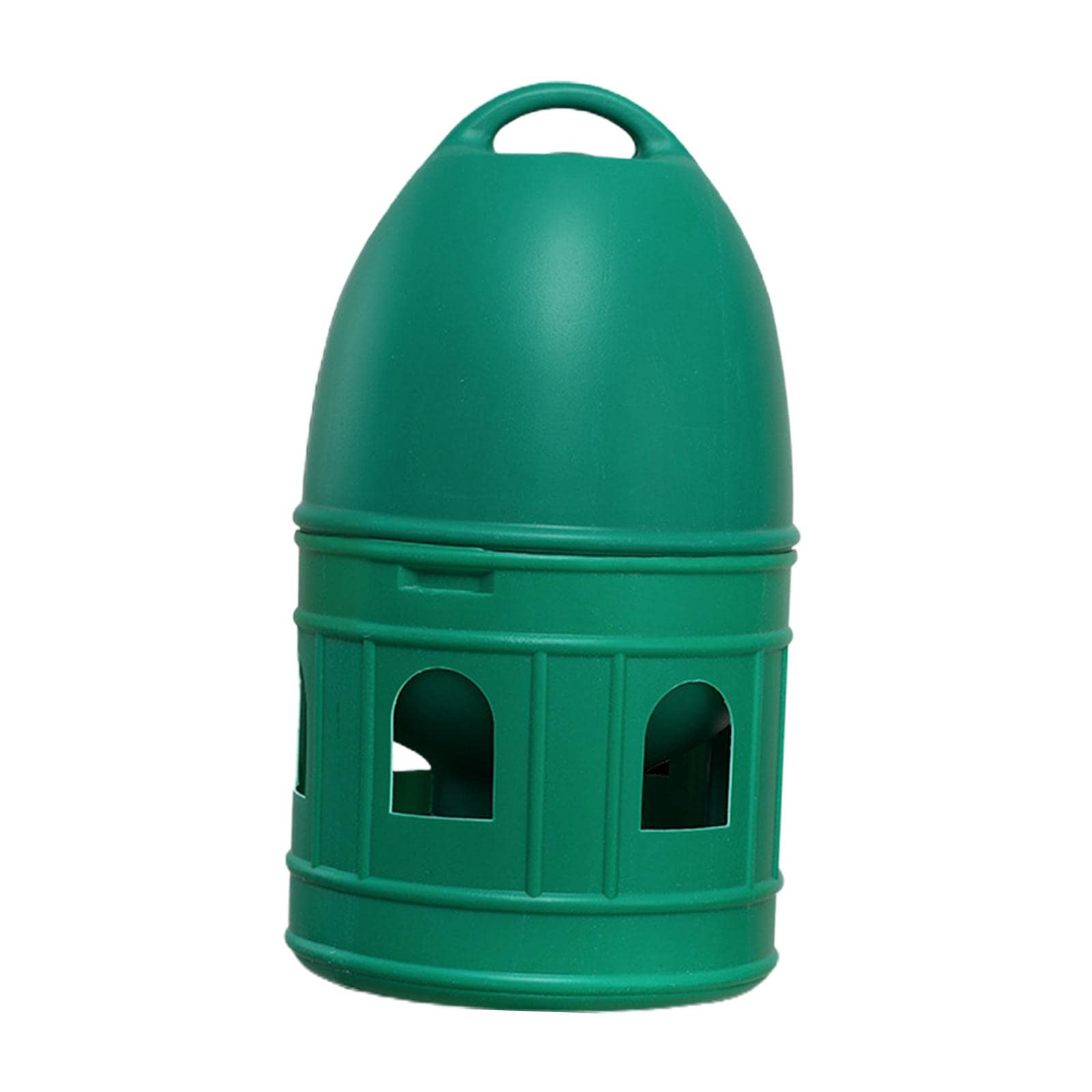 Distributeur d'eau, Abreuvoir pour Oiseaux, Mangeoire, Accessoires pour Cage à Oiseaux avec Poignée de, Vert 5L