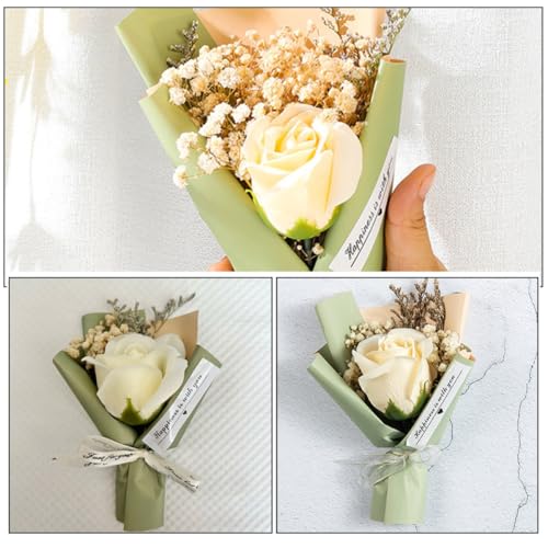 Mini Ramo de Flores Secas para Decoración DIY miniatura 3