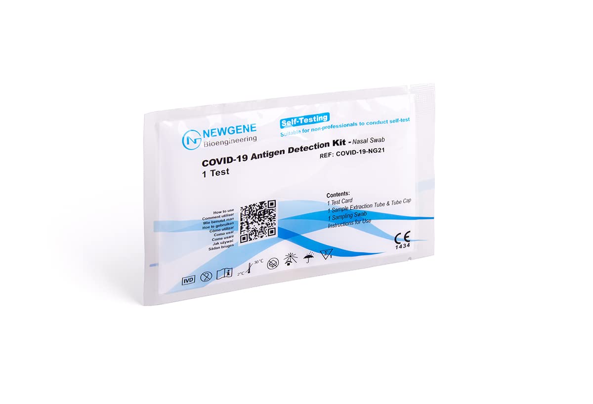 NewGene COVID-19 Selbsttest für Laien im Polybeutel, Antigen Schnelltest, 10 x 1 Stück