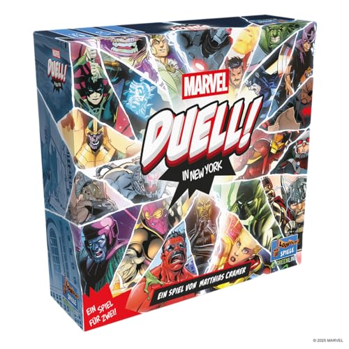 asmodee, Marvel: Duell! In New York, Lookout, Familienspiel, 2 Spieler, 10+ Jahre, 30 Minuten, Deutsch