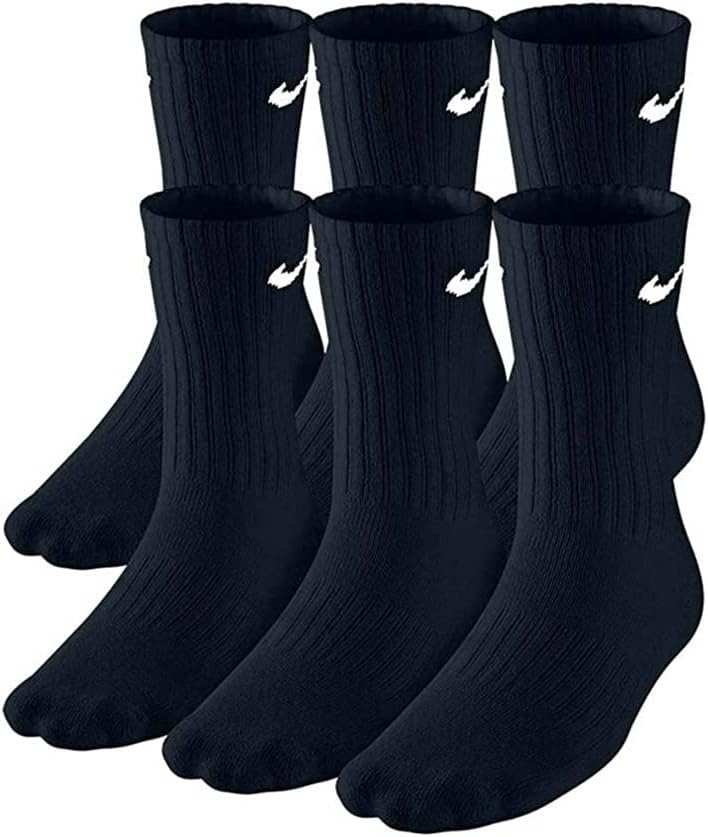 NIKE Boys' Performance Cushion Crew Socks with Band (3 Pairs)