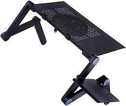 Levemolo 1 bandeja de mesa para cama dobrável profissional suporte para sofá de computador, suporte para casa, suporte dobrável para escritório, laptop, mesa ergonômica, portátil para suporte de mesa