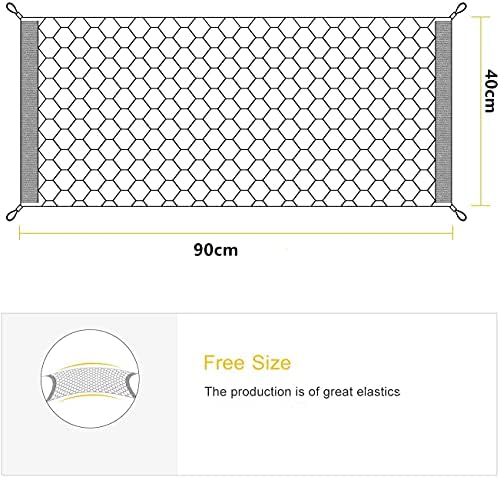 Storage Nets For Campervans, Yosoo Universal Car Truck Seat Rear Cargo Nylon Net Pocket Storage Bag Luggage Organizer Hook Pouch Hammock