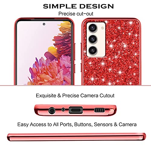 Coque Samsung S23 Plus robuste fine évite les rayures écran dos rouge