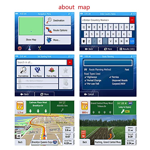 NEWFUN GPS Voiture,7 Pouce GPS Poids Lourds,Auto Navigation avec HD Écran Tactile,Multi-Languages Guidage Vocale 2022… - Image 5